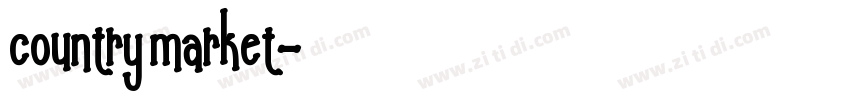 country market字体转换